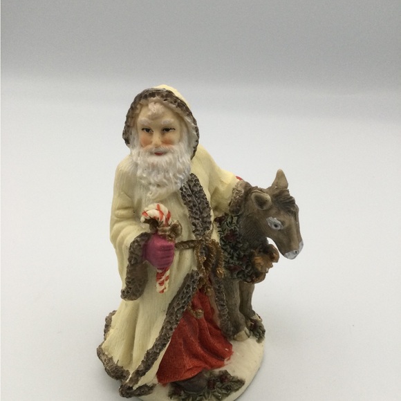Samichlaus Switzerland 1993 SC09 International Santa Figurine White Robe 4.5" - Picture 3 of 10